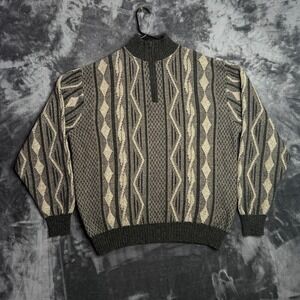 Vintage FX Fusion 3D Coogie Cosby Style Pullover Crewneck Long Sleeve Size XL